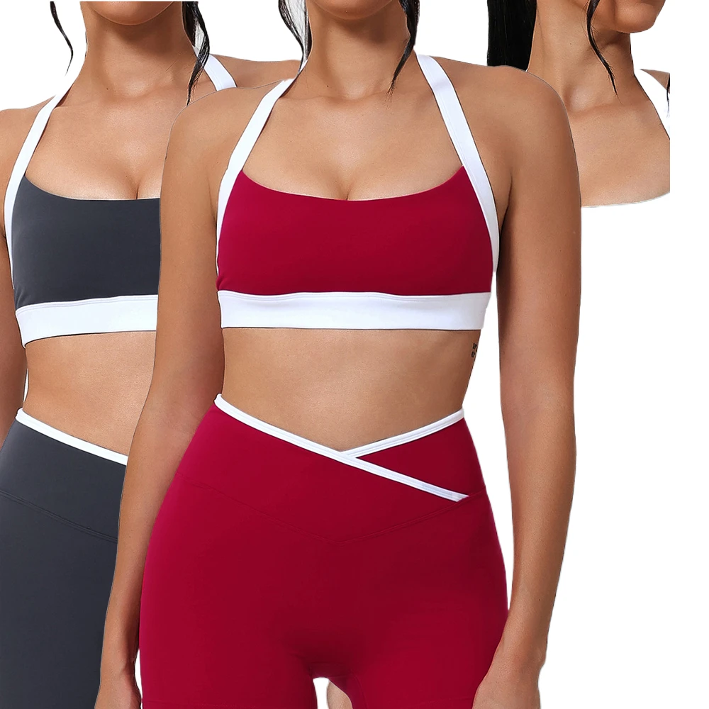 Wholesale Hot Sexy Women's Sports Yoga Bra Girls Gym Fitness Wear Top Workout Backless