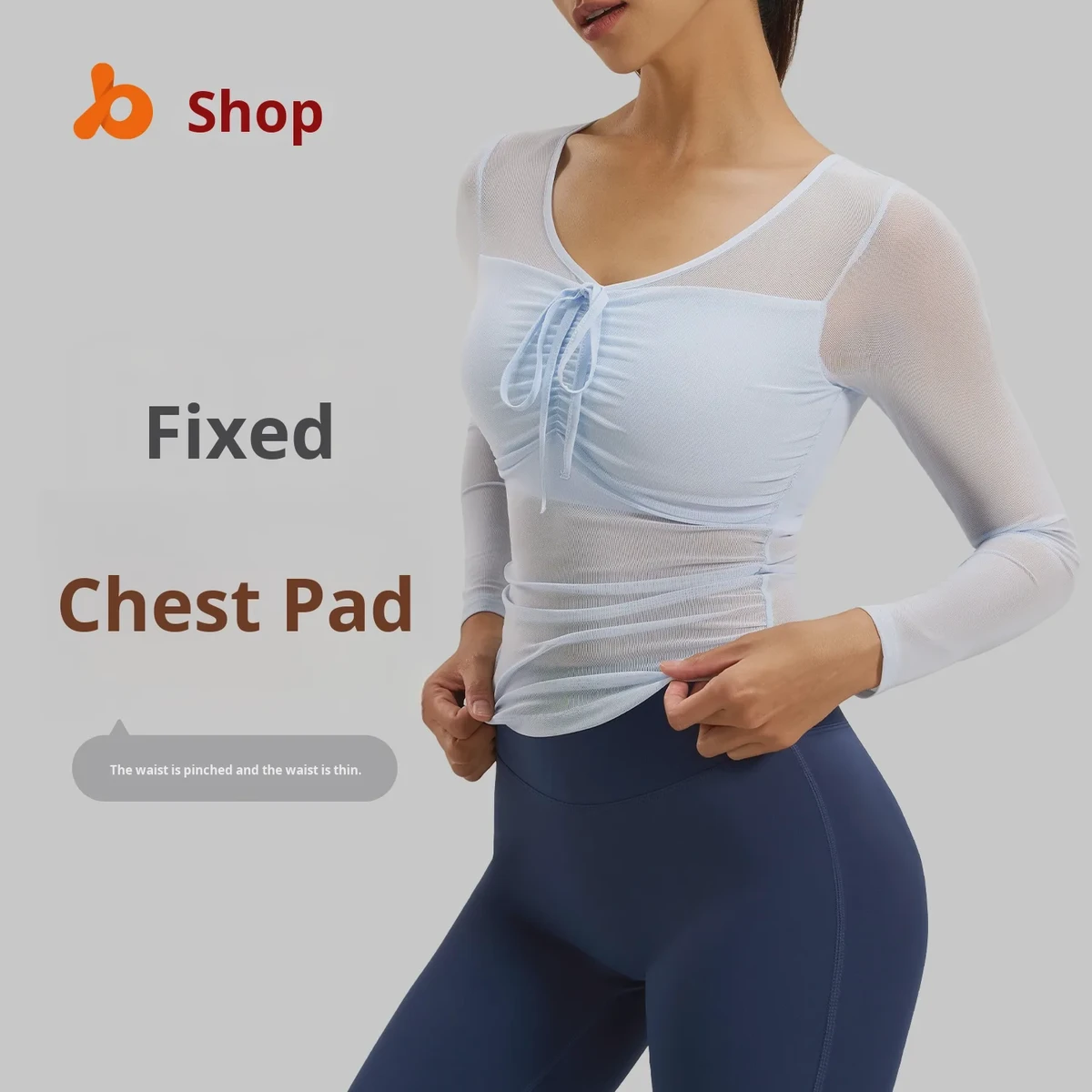 2025 OEM LOGO Women's Long Sleeve Yoga Top Slim Fit Mesh Outerwear with Fixed Cup Hot Girl Sports Fitness Gear