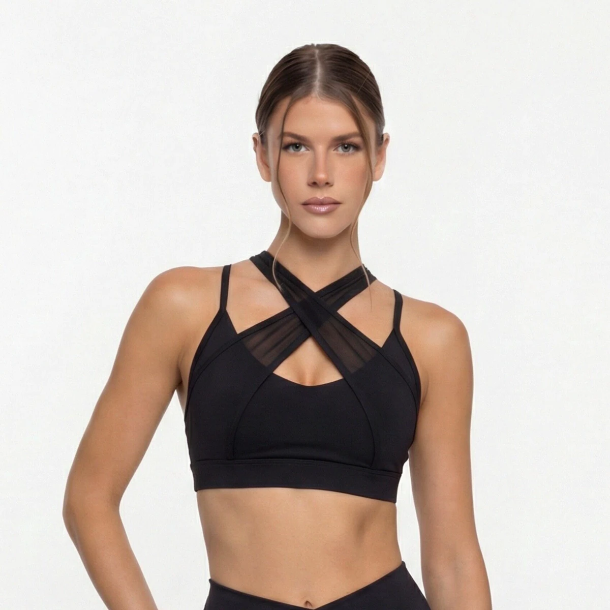 Eco-Friendly Anti-UV Anti-Bacterial Lightweight Breathable Sweat-Wicking Quick Dry Four-Way Stretch Strapless Medium Support Bra