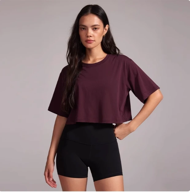 Manufacturer Breathable Fitness Sports T-shirt Soft Short Sleeve Running Yoga T-Shirt Solid Color Loose Sports Top for Woman