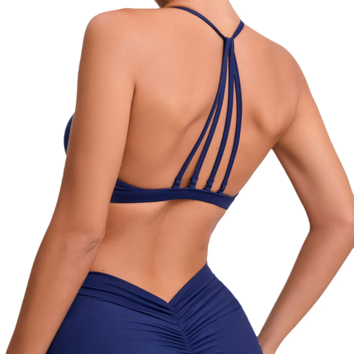 Wholesale Sexy Women Strap Sports Bra Comfortable Workout Gym Fitness Adjusted Yoga Training Bra