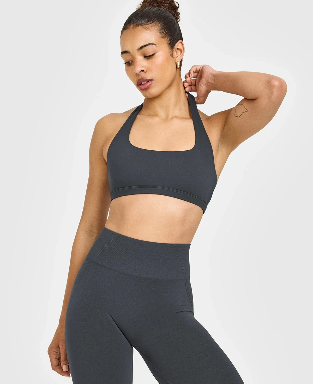 2026 Wholesale Women's Halter Square Neck Yoga Sports Bra Quick Dry Solid Spandex/Cotton Medium Support Front Seamless Low Price
