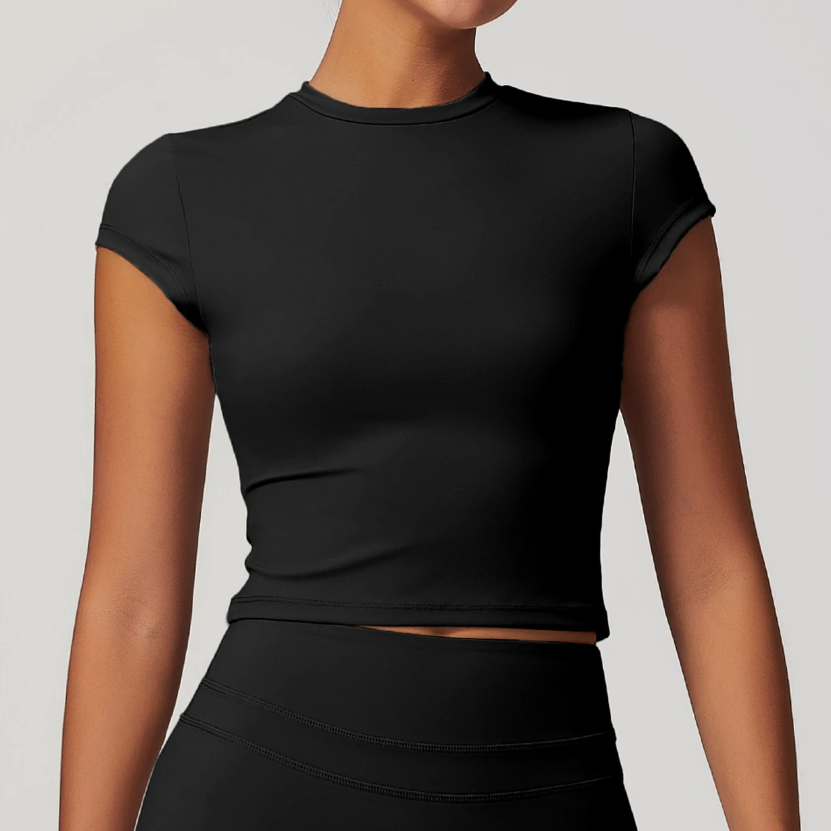 Custom Women's Short Sleeve Breathable Gym Activewear Fitness Workout Yoga Top T-Shirt for Women