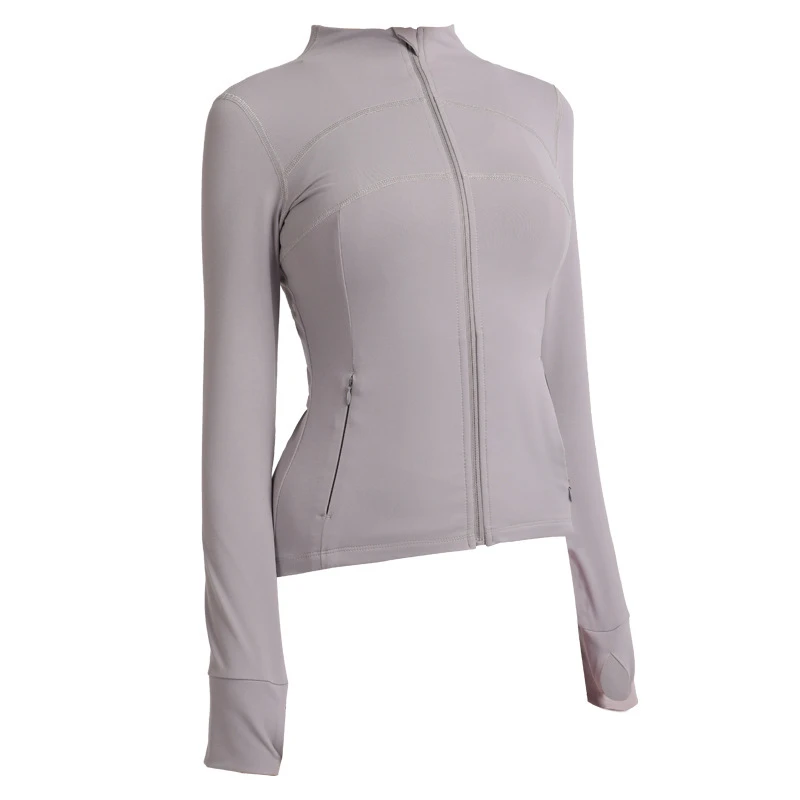 2026 New Style Spring Autumn Yoga Wear Long-Sleeved Quick-Drying Fitness Running Top Sports Jacket Women Spandex/Nylon