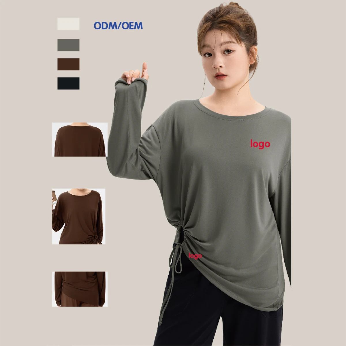 Performance Yoga Top Women Breathable Cutout Plus Size Curvy for Yoga and Fitness Manufacturer Yoga Activewear