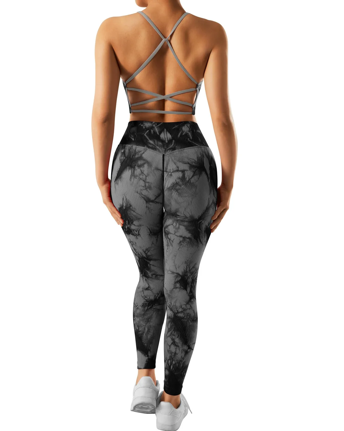 Women's Wholesale Custom Nylon Gym Fitness Set One Piece Yoga Wear Sportswear Backless Rompers Jumpsuits Loose Fit One Bodysuits