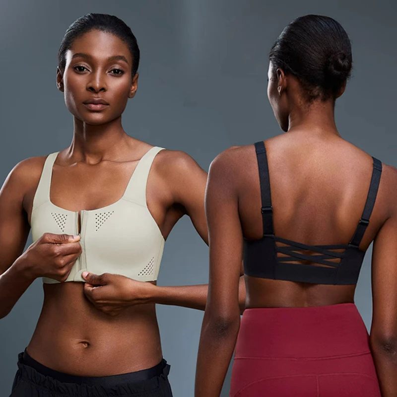 High-strength Shockproof Adjustable Shoulder Strap Running Yoga Bra Outdoor Workout Outfit Fitness Workout Top