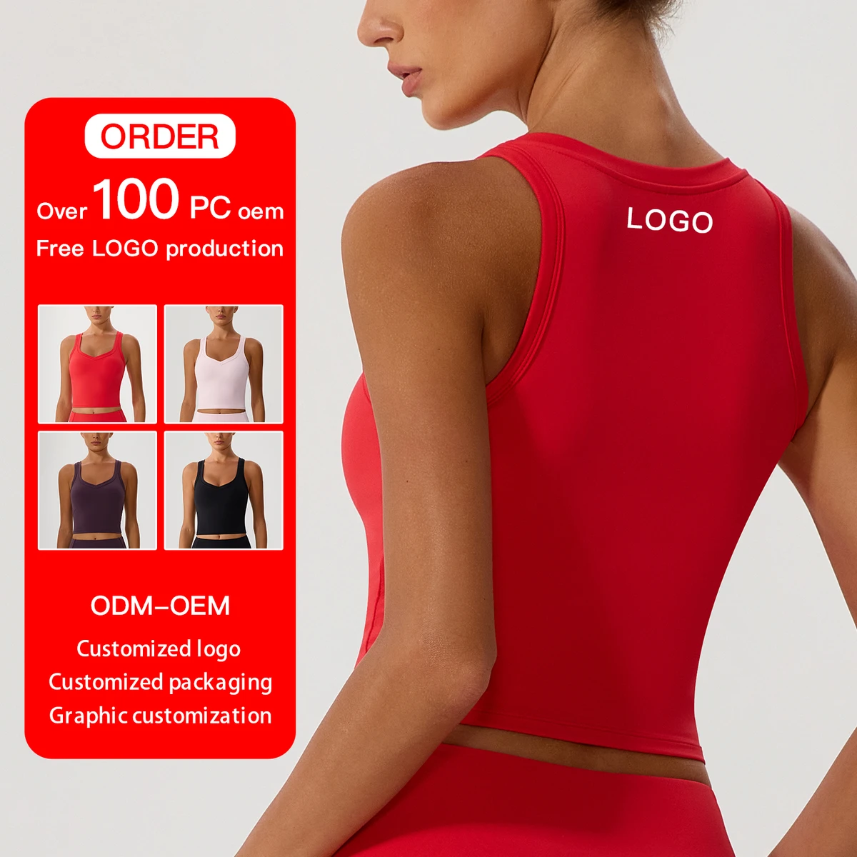 2025 New Hot-selling High-elastic Top Breathable Sports Yoga Fitness Vest