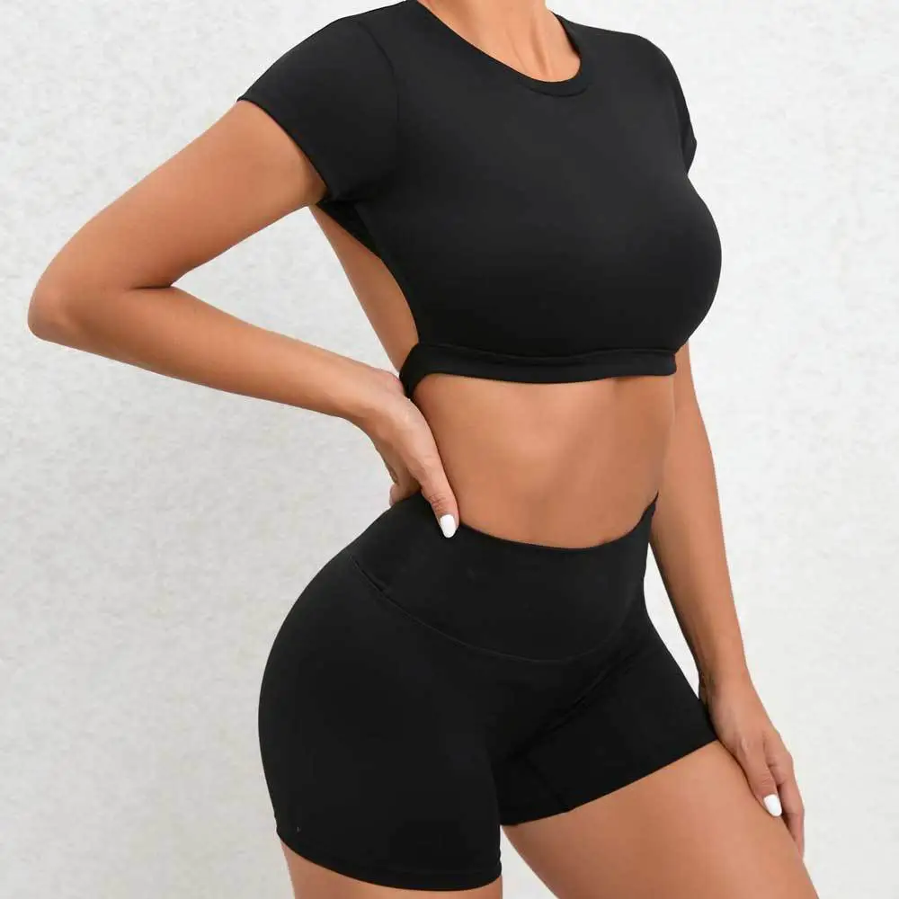 Custom Breathable Autumn Gym Fitness Sets Men Active Wear Workout Yoga Sets Sportswear 2 Piece Yoga Jumpsuit Bodysuit Quick