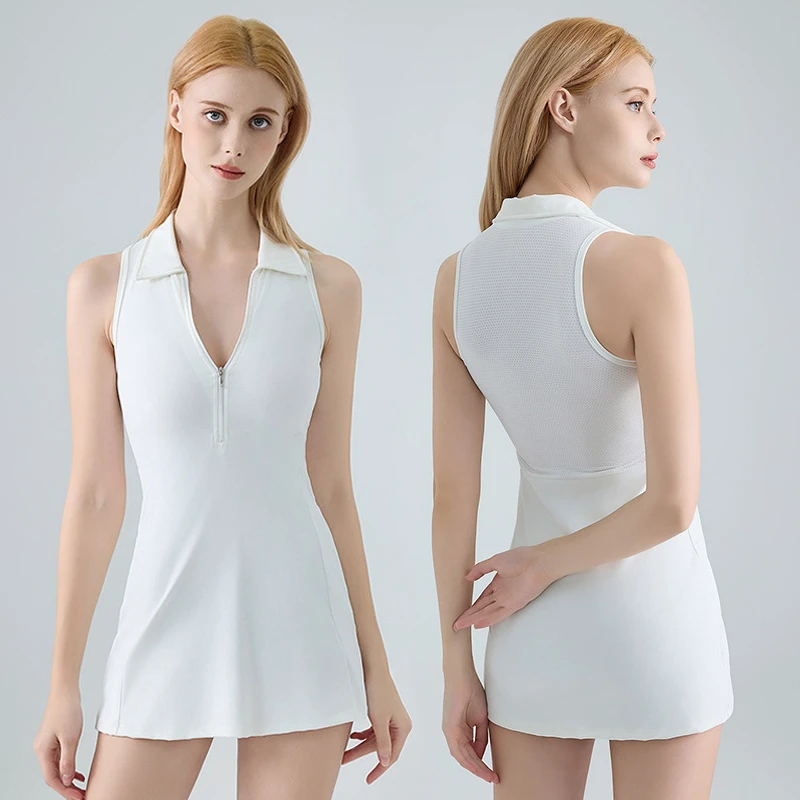 Custom Women's Spring/Summer Slim-Fit High-Waisted Activewear Dress Running, Golf, Tennis, Fitness Dress