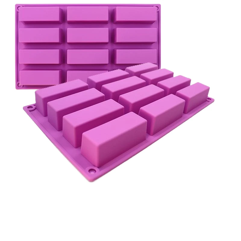 100ml Rectangular Silicone Mold Large Cavity Handmade Soap Moulds for Industrial Soap Making Chocolate Molds Eco-Friendly