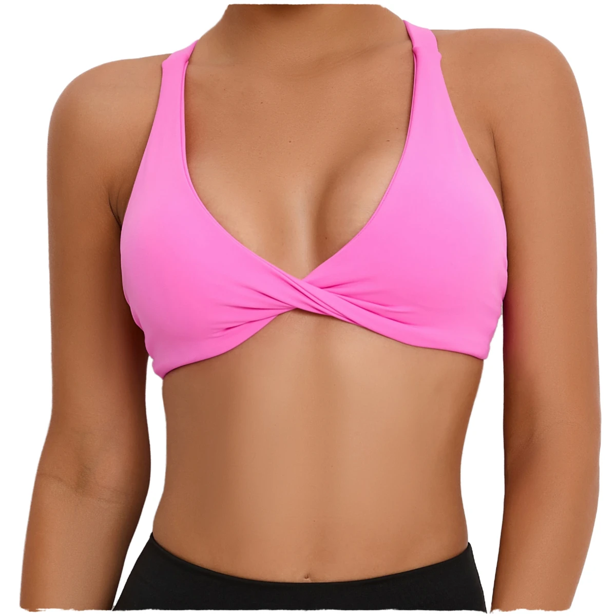 Wholesale Sexy Thin Strap Cross Back Sports Gym Bra Sling Yoga Top Girls Workout Fitness Activewear Clothes Bra Tops for Women