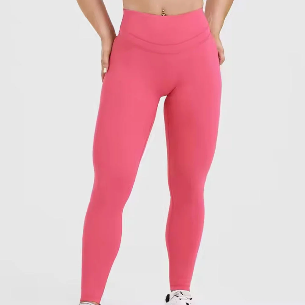 In Stock High Quality Yoga Legging Breathable Mid Waist Full Length Women Legging Spandex/Polyester Material Unique Design