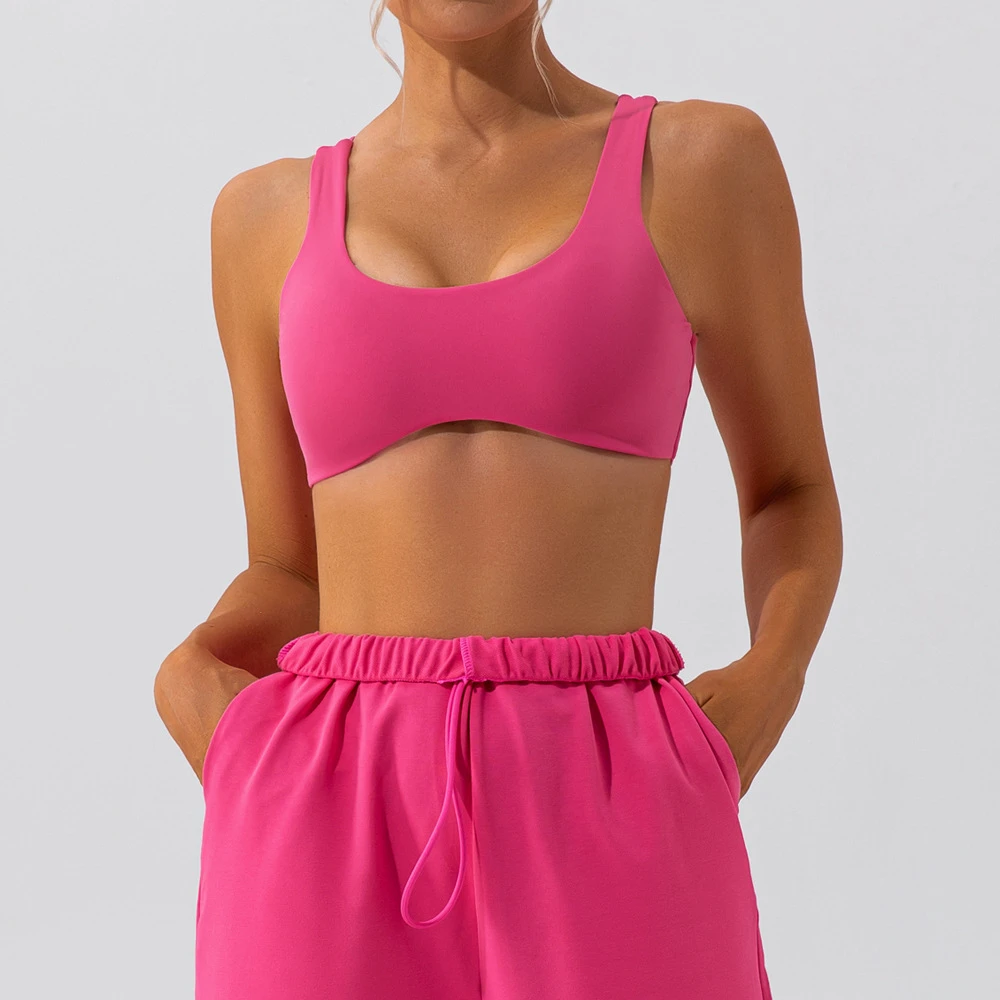 Lezyan Beauty Back Sports Underwear Women's Shockproof Running Quick-Drying Workout Bra Yoga Vest Summer Lynon Fabric