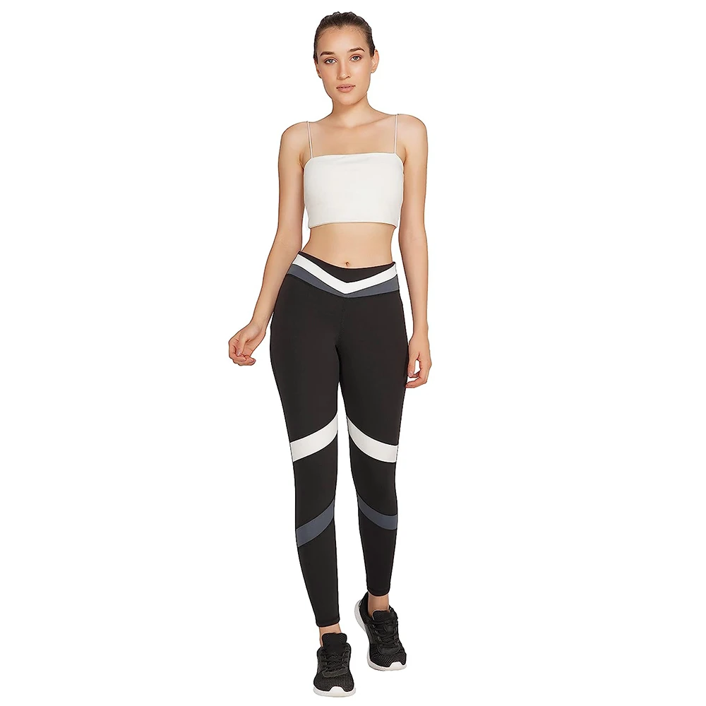 Ladies XL Yoga Pants Knee Length Workout Leggings With Pockets Spandex Polyester Comfortable Fitness Tights For Women's
