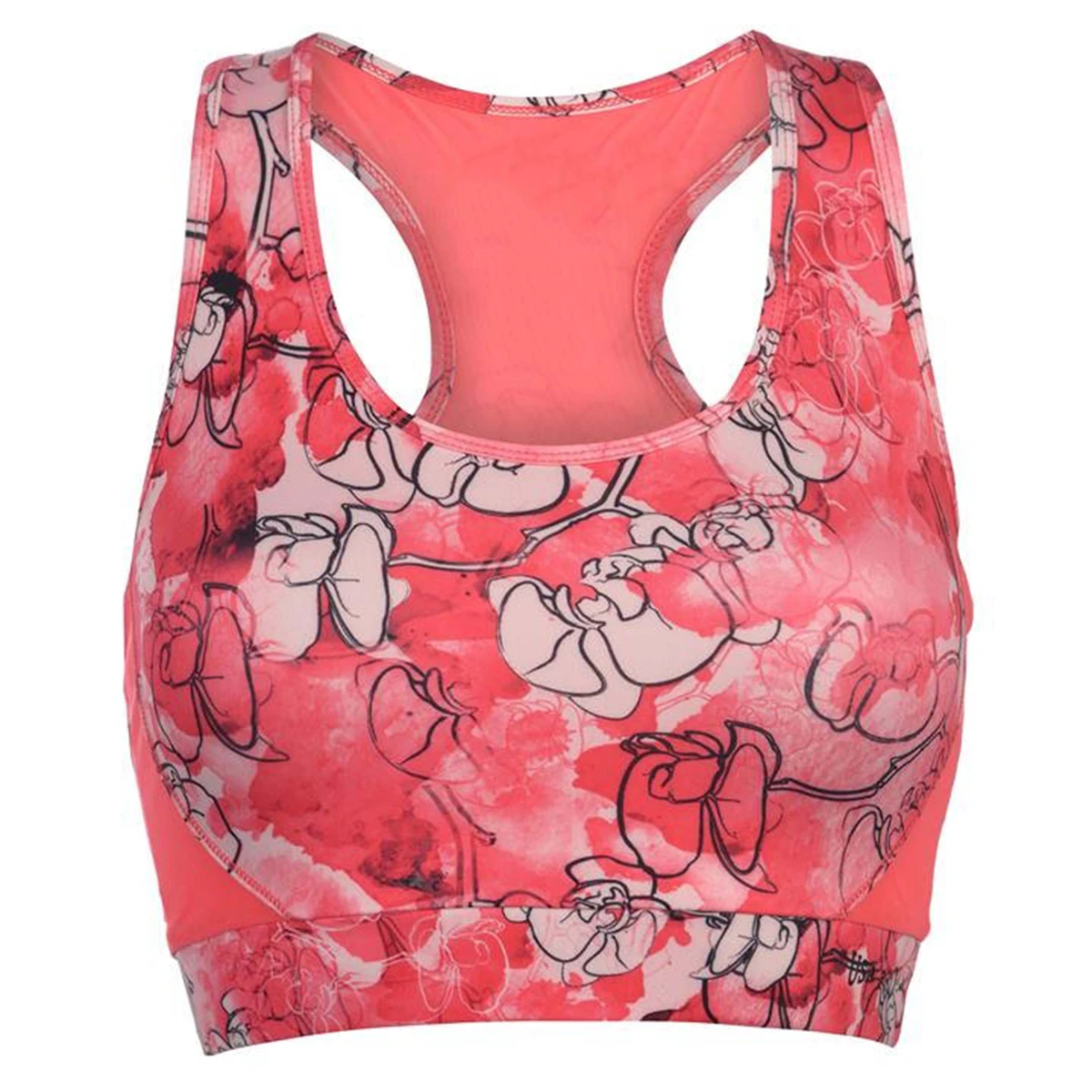 Custom Sublimation Printed Breathable Four-Way Stretch High Support Plus Size Women's Yoga Gym Sports Bra Backless U-NECK Lace