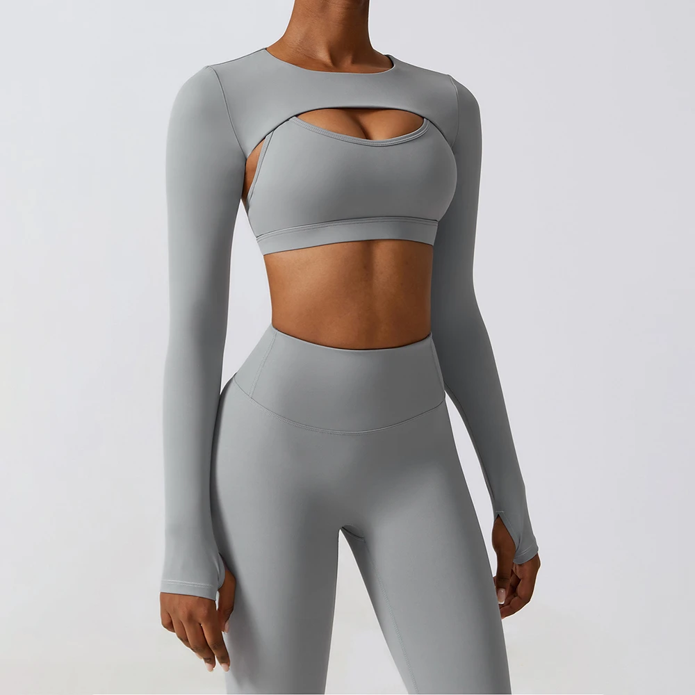 Women's Workout Active Wear Gym Fitness Soft Stretchy Compression Lightweight Yoga Leggings Bra and Tops Sets 3 Piece or 2 Piece