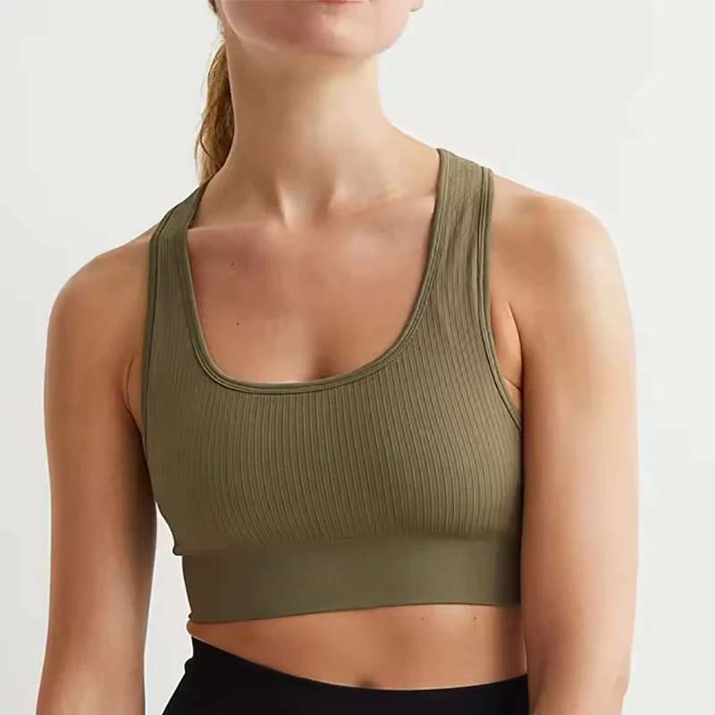 Low MOQ Wholesale Kid's Fitness Apparel Yoga Wear Girl's Sports Bra Hot Child Gym Bra Girl Yoga Bra