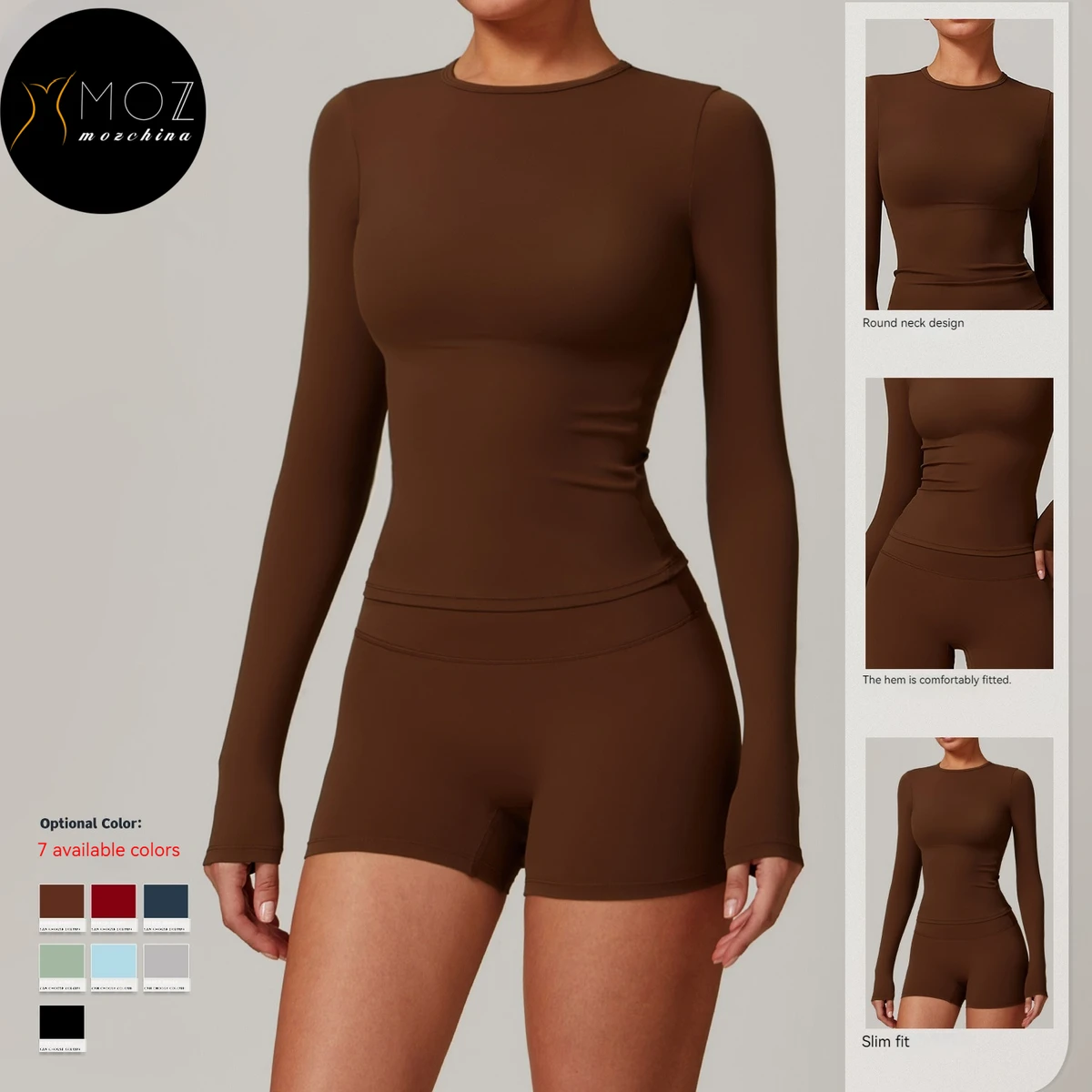 Core-Spun Cotton-Feel Polyester 340 GSM Spacer Knit, face view