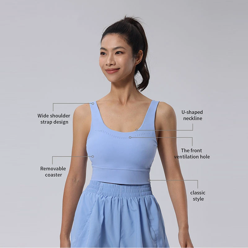 Wholesale Gym Yoga Wear Ladies Push up Cross Back Fitness Workout Yoga Crop Top High Support Breathable Sports Bra for Women