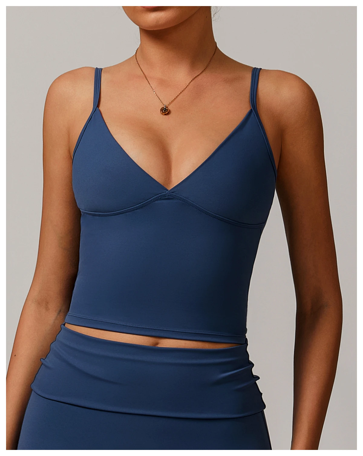 Wholesale Custom Logo Sexy V Neck Gym Vest Women Fitness Sports Running Tank Top Slim Fit Yoga Workout Bras Sports Underwear