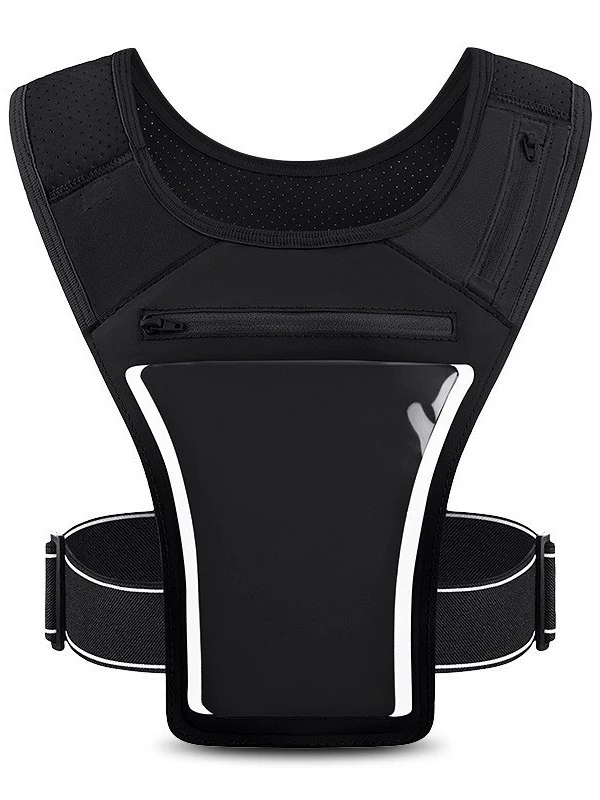 Unisex Jogging Bag Hydration Running Pack Adjustable Chest Fit Phone Storage for Daily Running Marathon Course a Pied