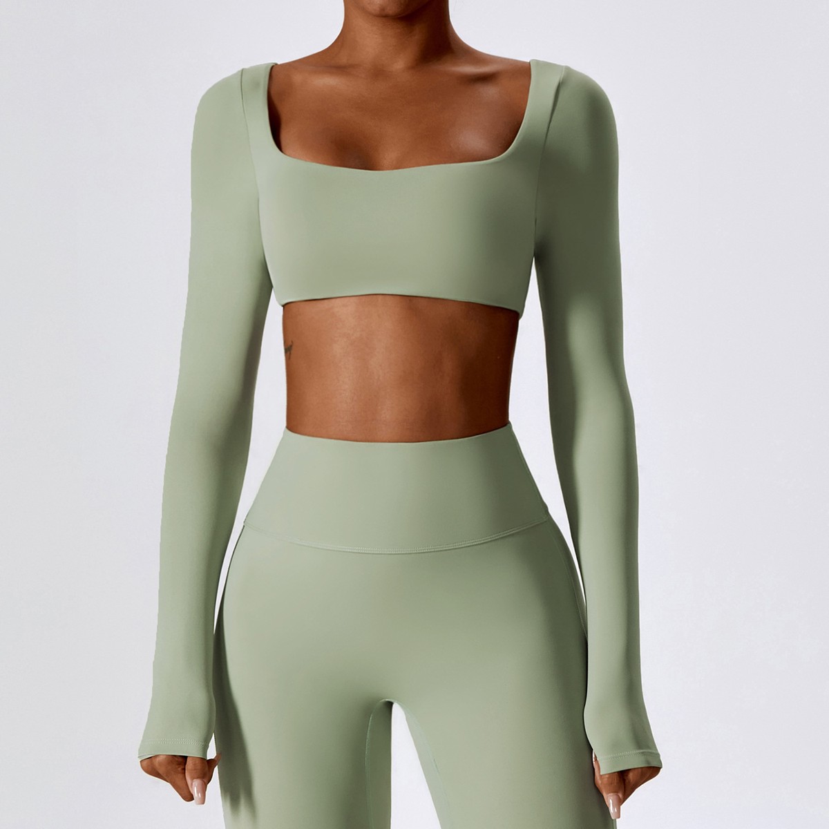 High Quality Long Sleeved Yoga Clothing Outdoor Running Sports T-Shirt Quick Drying Tight Fitness Clothing Women's Top