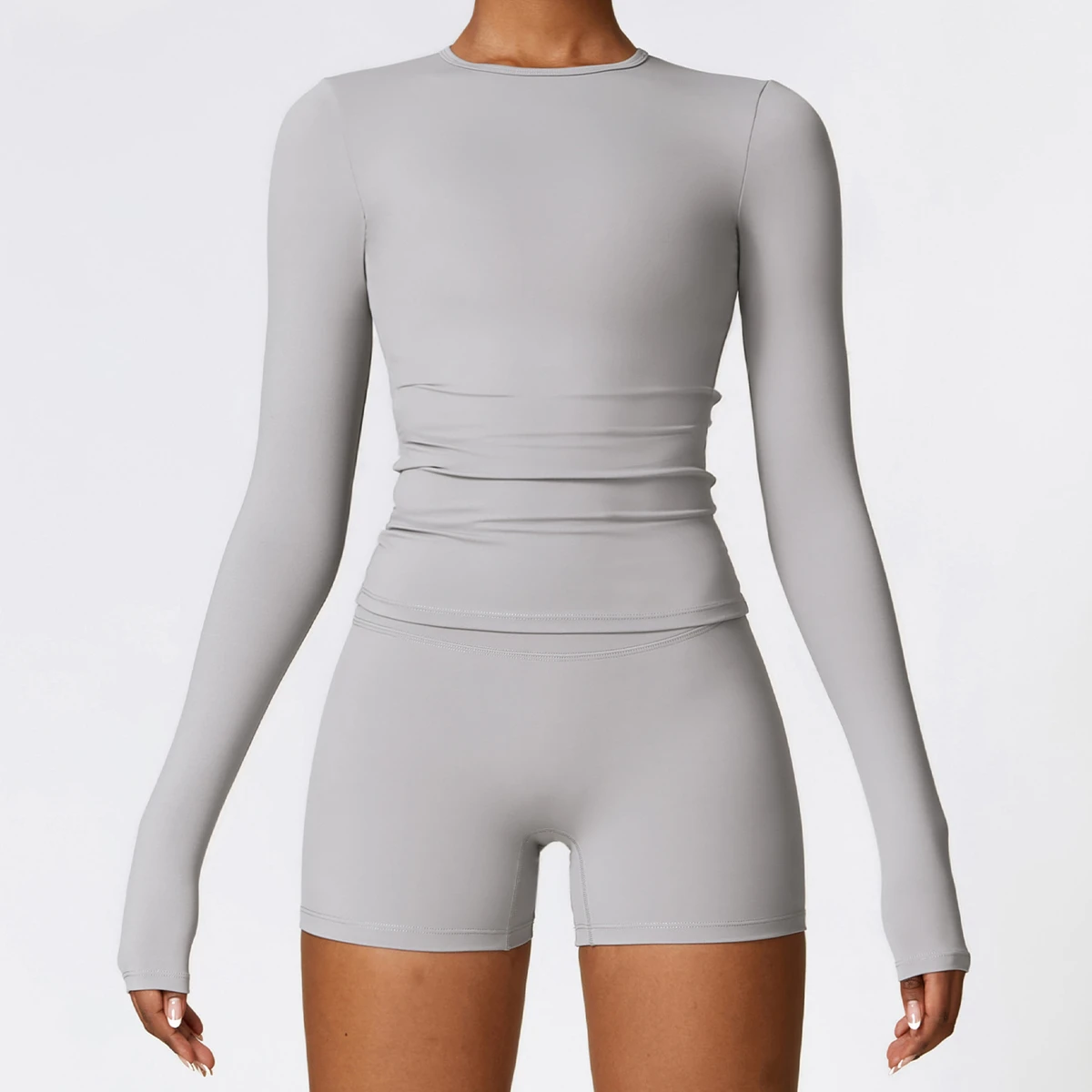 Winter Women's Breathable Lightweight Solid Fitness Yoga Gym Workout Sports