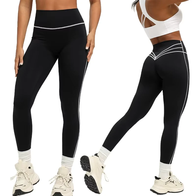 Wholesale Plus Size High Waist Gym Yoga Leggings High Quality Sports Fitness Yoga Pants for Women