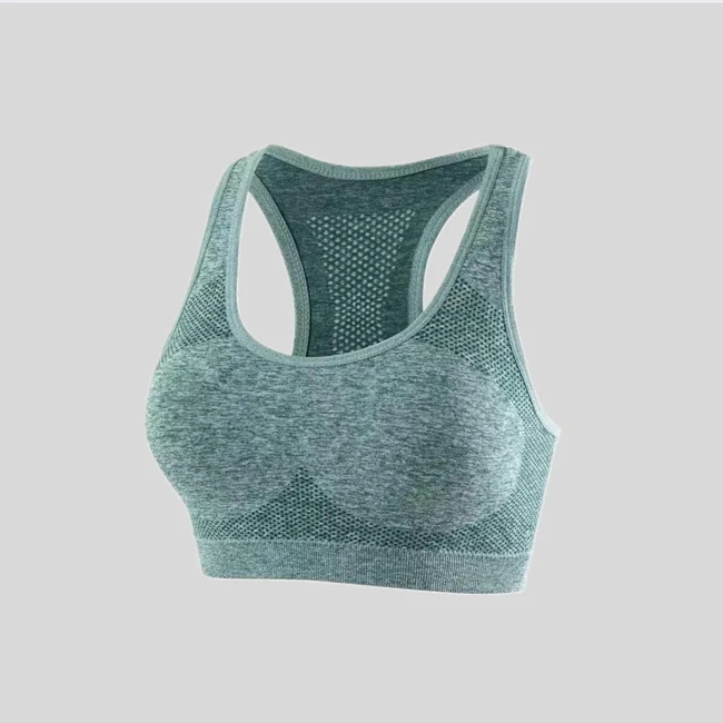 Customization Front Plus Size High Support Seamless Breathable Nylon Sports Bra Underwire-free Small Breast Gathering Thin Girls