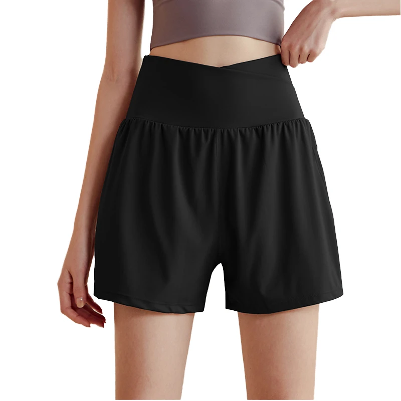 Plus Size Custom Gym Wear Seamless Yoga Shorts Women's High Waist Scrunch Compression Running Shorts Breathable Fitness Clothing