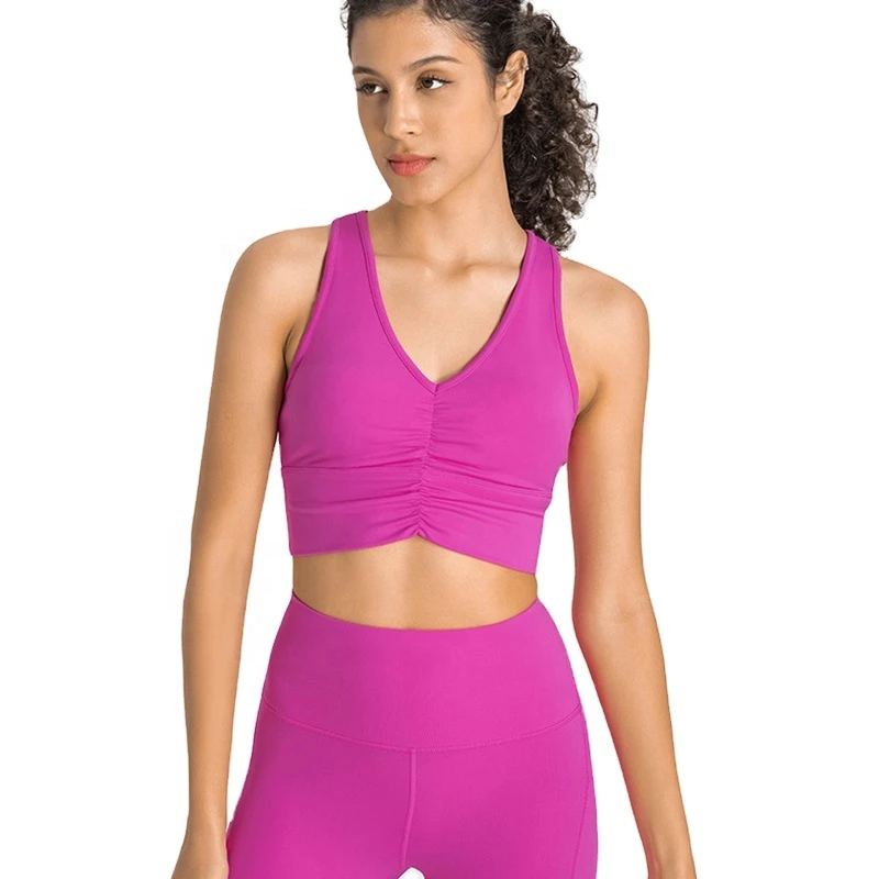 Best-selling Yoga Bra High-strength Shockproof Push-up Sports Underwear for Women