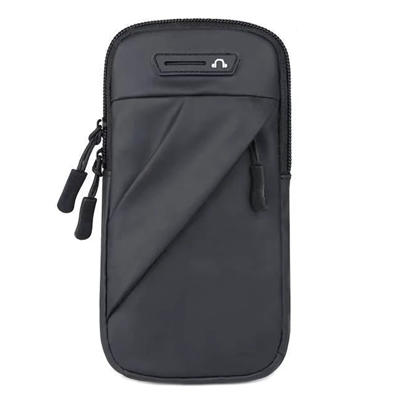 Fashion Waterproof Leather Sports Fitness Arm Bag for Huawei/Vivo Mobile Phone-Outdoor Running Morning & Night Use