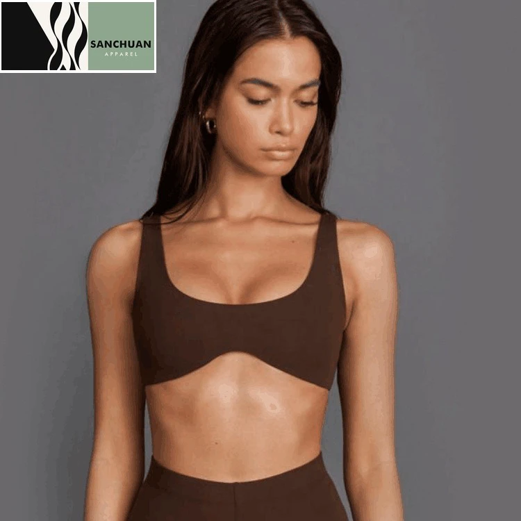 Women's Lightweight Top Fashion Summer Sports Bra Sexy U-Back Workout Running Walking Wear Wholesale Top Seller