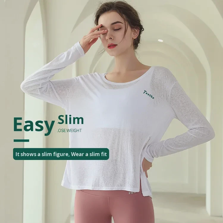 Women's Plus Size Sports Tops Active Stretch Lightweight Breathable Quick-Dry Front Gym Cover-Up Running Training Yoga Wear