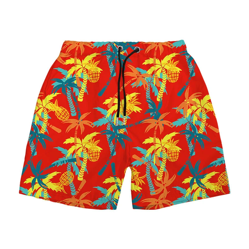 Hot Selling Breathable Elastic Waist Printed Men's Sport Gym Running Shorts Casual Streetwear Beach Custom Colors & Sizes