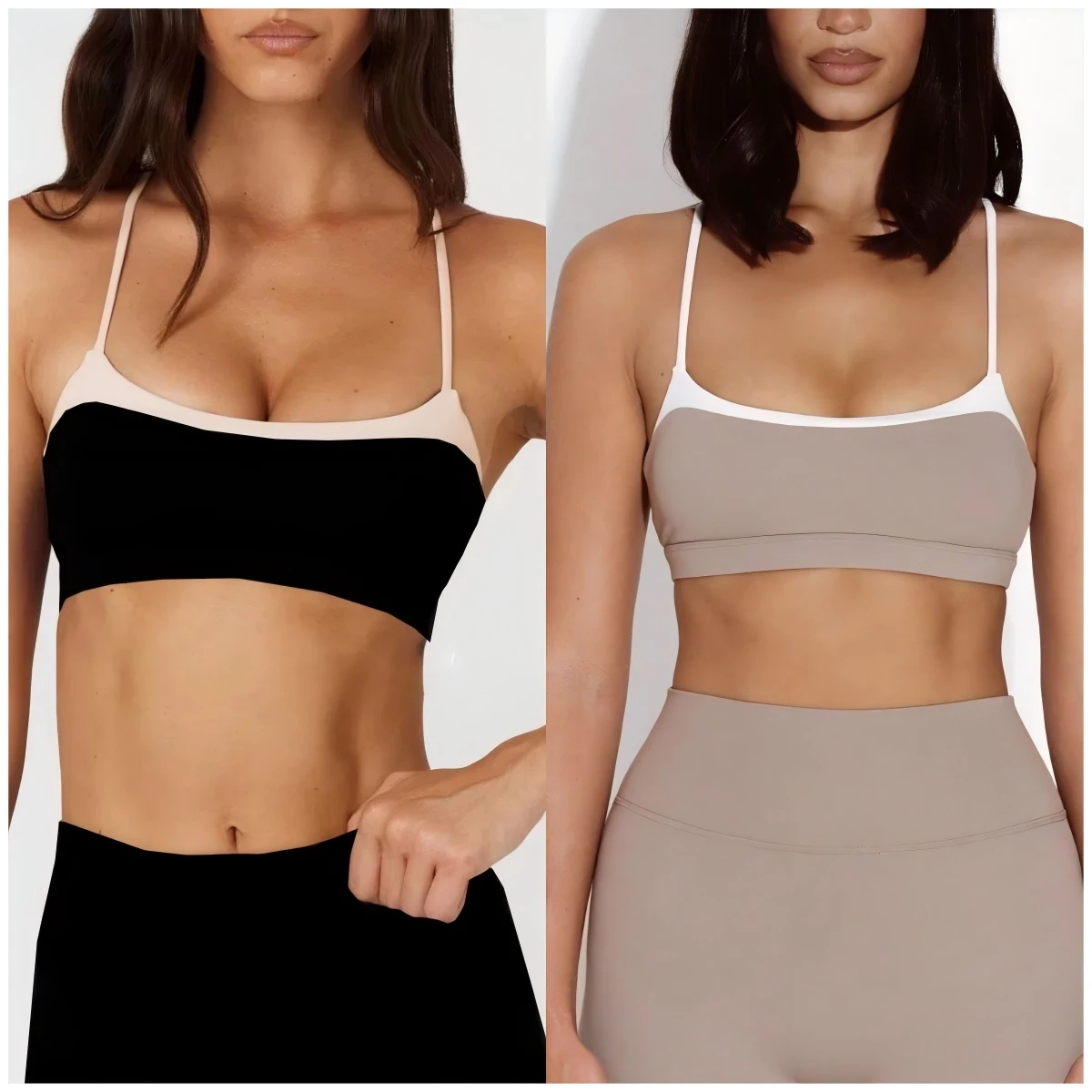 3 Piece Color Block Tracksuit Set Gym Running Yoga Sports Bra High Waist Leggings Shorts Workout Clothes Yoga Sets For Women