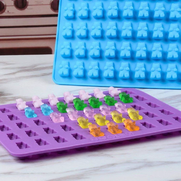 Bear Design Eco-Friendly Oven Safe Silicone Mold for Ice Decoration Cake Tools