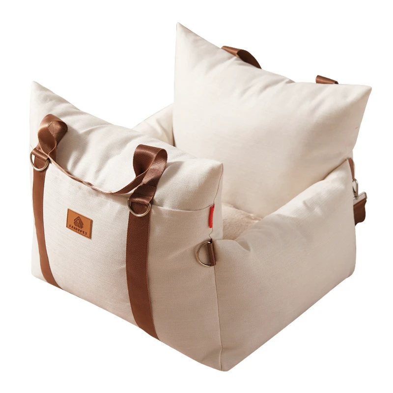 Car Pet Bed Linen Solid Fashion Durable Portable Pet House Stain Resistant All Season Use for Small Dogs and Cats
