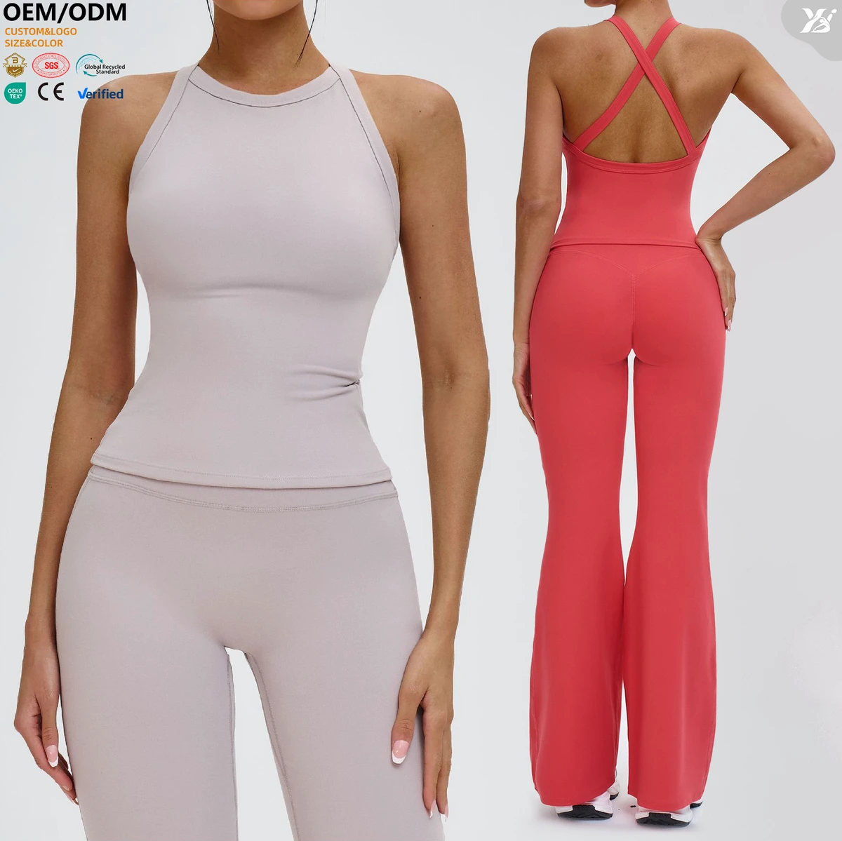 XW-EBX4516-2 Activewear Cross Back Vest Fitness Gym Clothing Custom Workout Outfit Chest Pads Women's Sports Tank Top