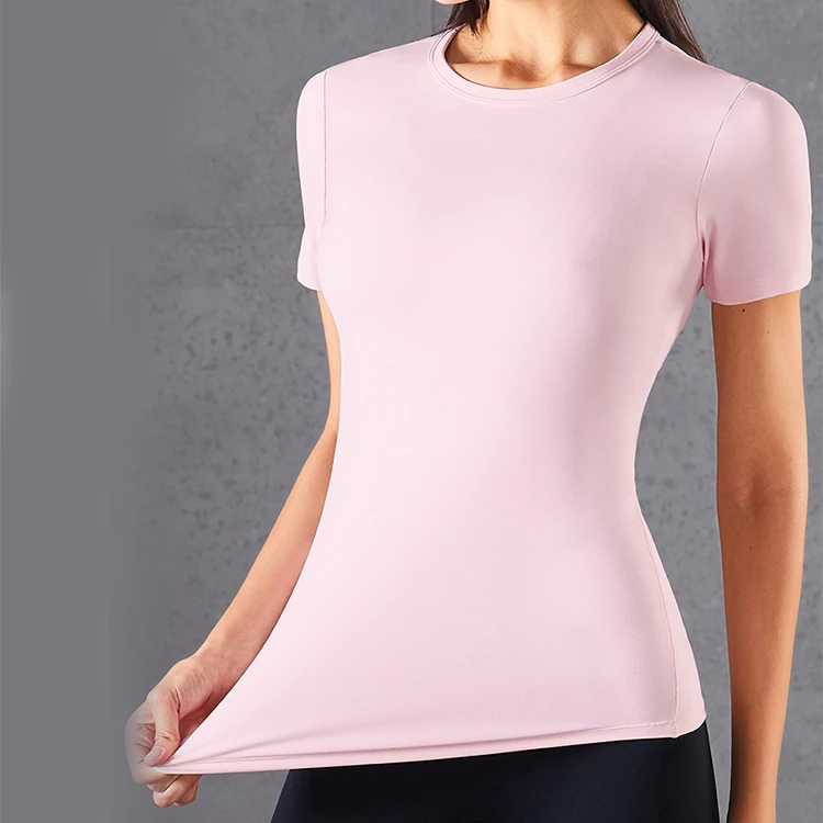 Custom High Quality Breathable Gym Wear Women Short Sleeve Mesh Yoga Top Workout Sport T-Shirt
