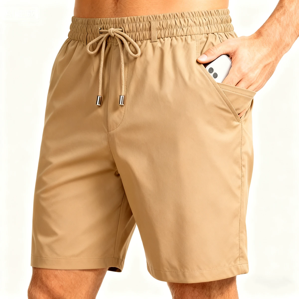 Breathable Athletic Stretch with Pockets Quick Dry Custom Lightweight Workout for Plus Size Mens Casual Shorts