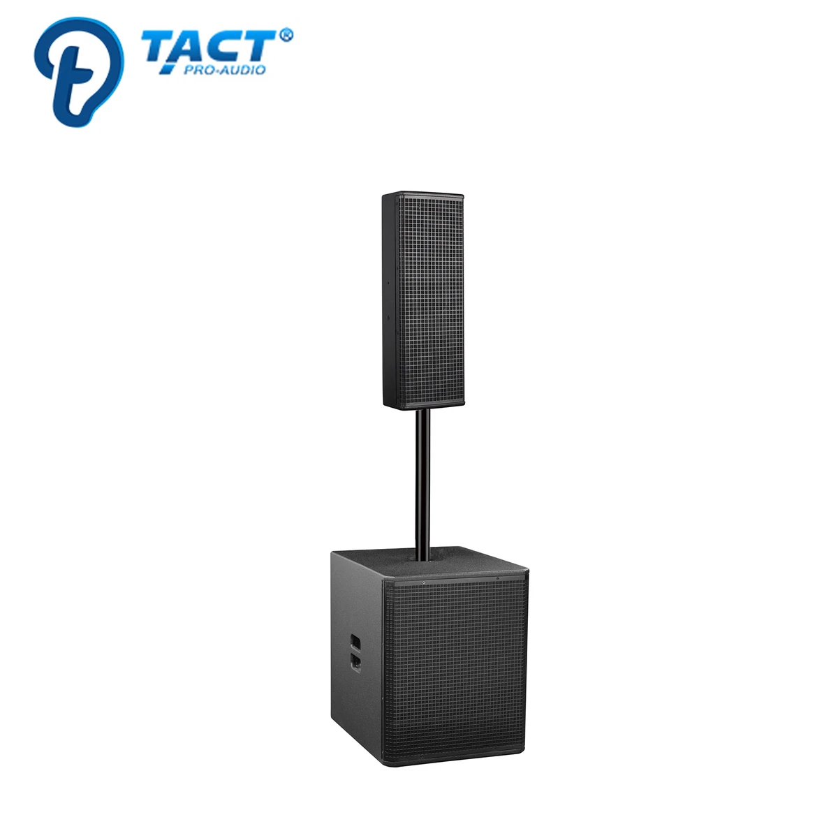 Black and White Pa Column Speaker System Dual 6 Inch Line Array Column Speaker