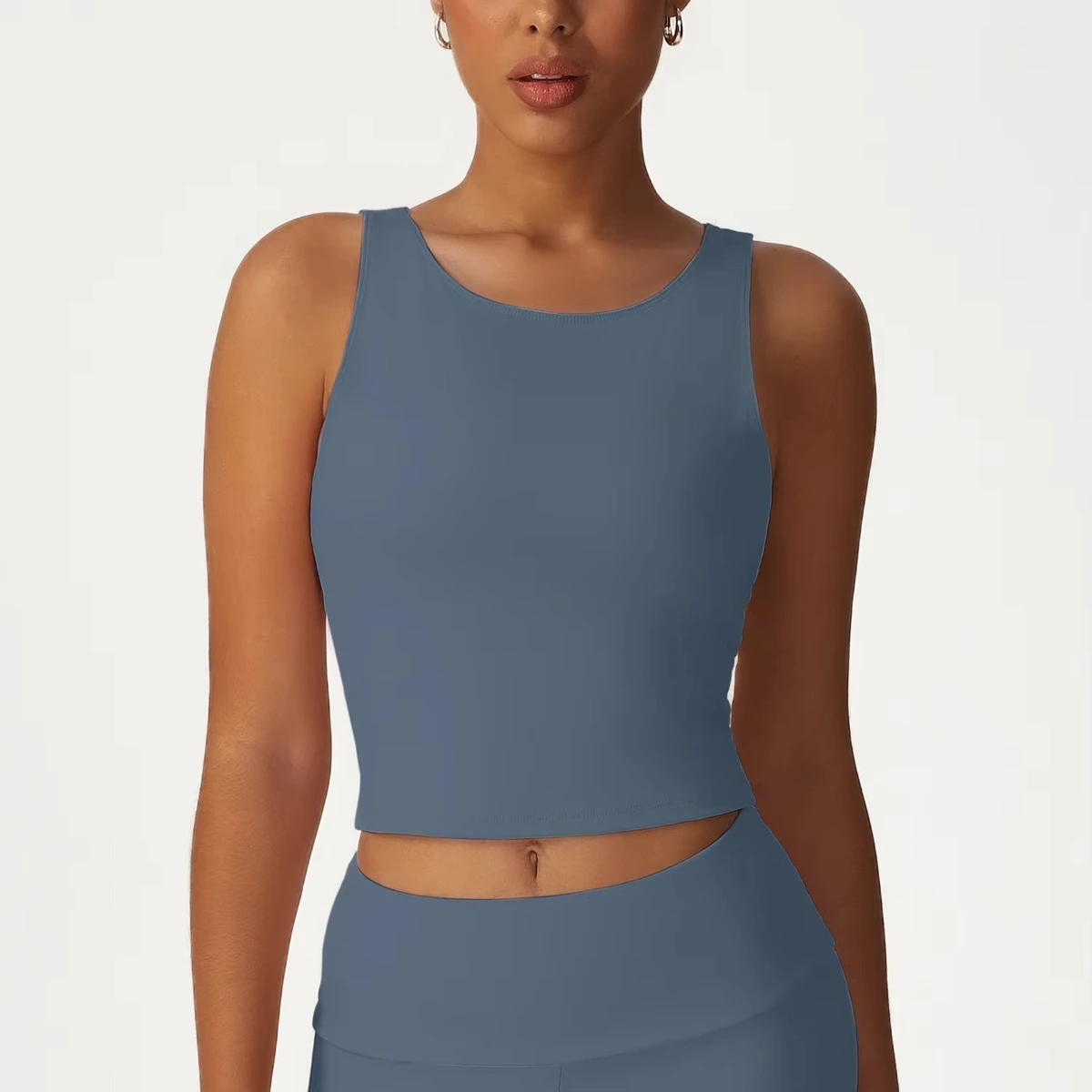 Custom Breathable Sleeveless Yoga Sports Bra Fitness Crop Tank Tops Women Running Bra Workout Vest Activewear