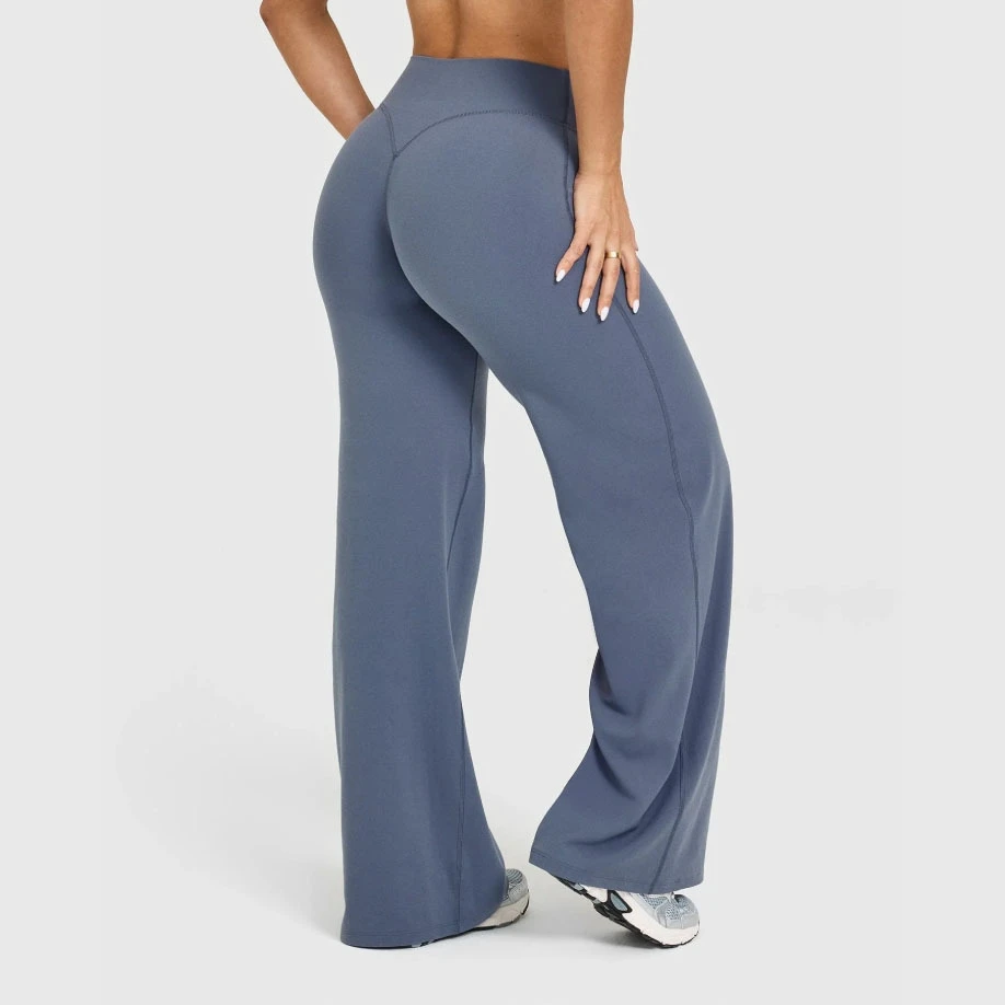 Straight Leg Pants Ultra Soft Butter Fabric Women's Low-Waist Yoga Pants GYM Naked Feel Pilates Running Sport Trousers