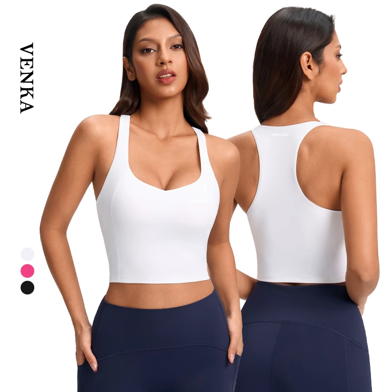 Women's Sexy Sling V-Shaped Back Fitness Vest Workout Tank Top Breathable Lightweight Quick Dry Spandex/Nylon Gym Yoga Breast