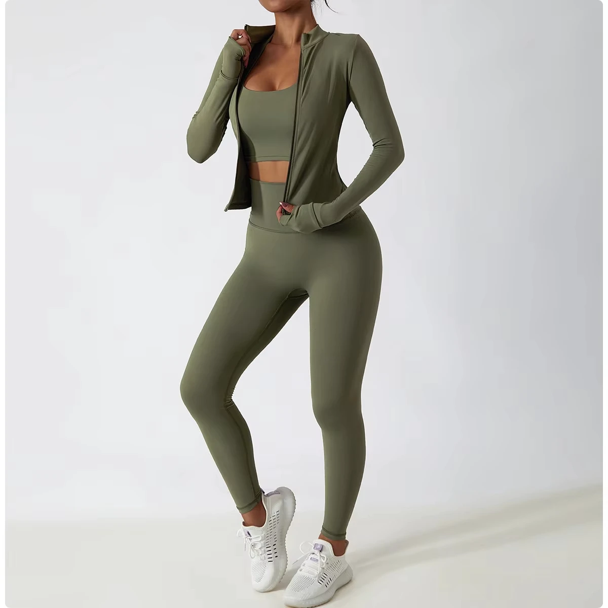 Breathable Sports Yoga Set with Double Straps: Quick-Dry Bra and Leggings for Workouts, Running, and Outdoors