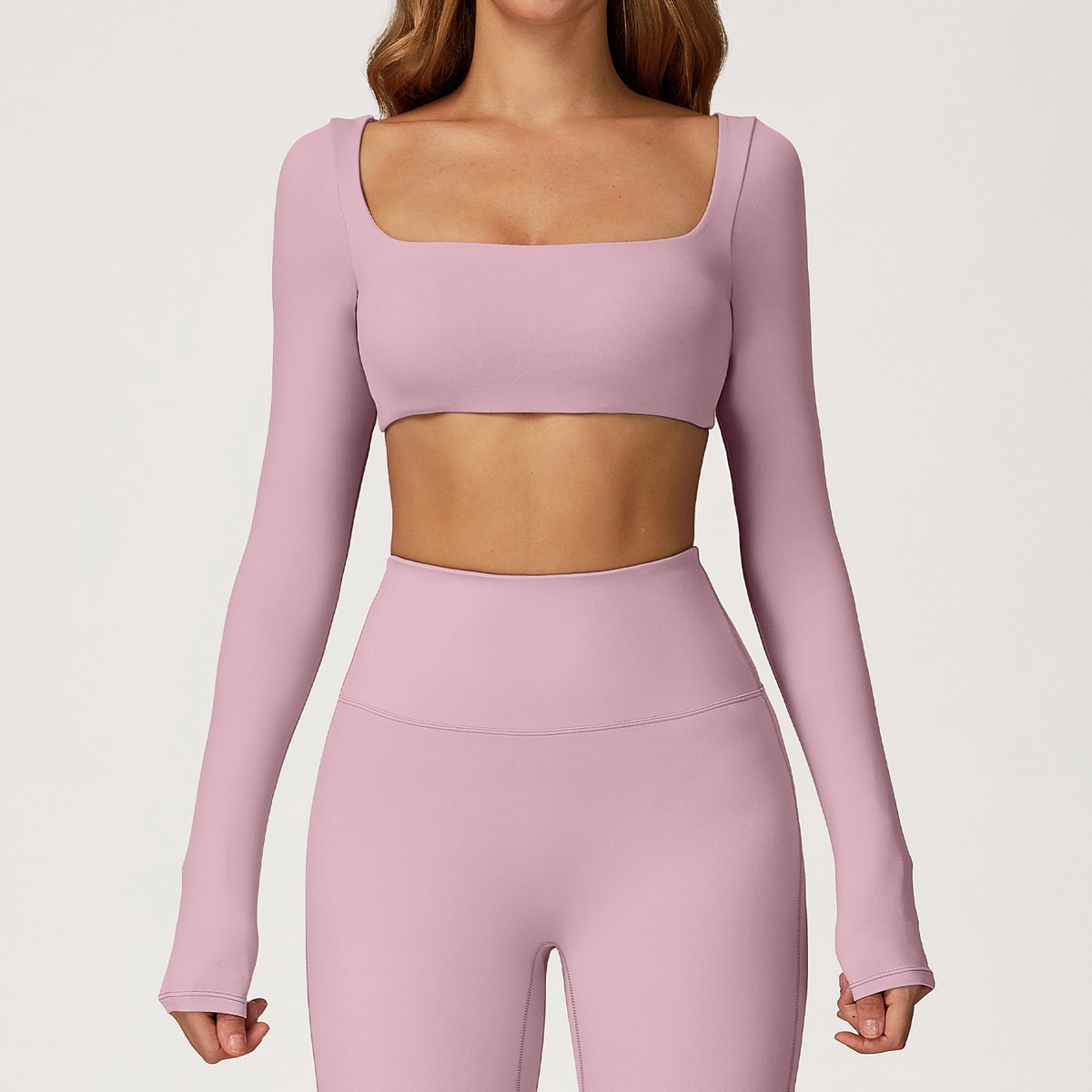 Yoga T-Shirt Long Sleeve Naked Feel Quick-Dry Slim Fit Running Women Gym & Fitness Activewear