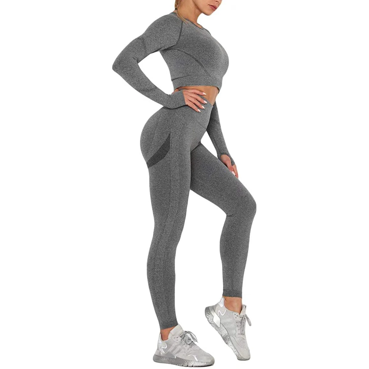 Two Piece Workout Sublimation Yoga Sets High Waist Women Legging Bra Set Durable Solid Color 100% Cotton Breathable Shorts