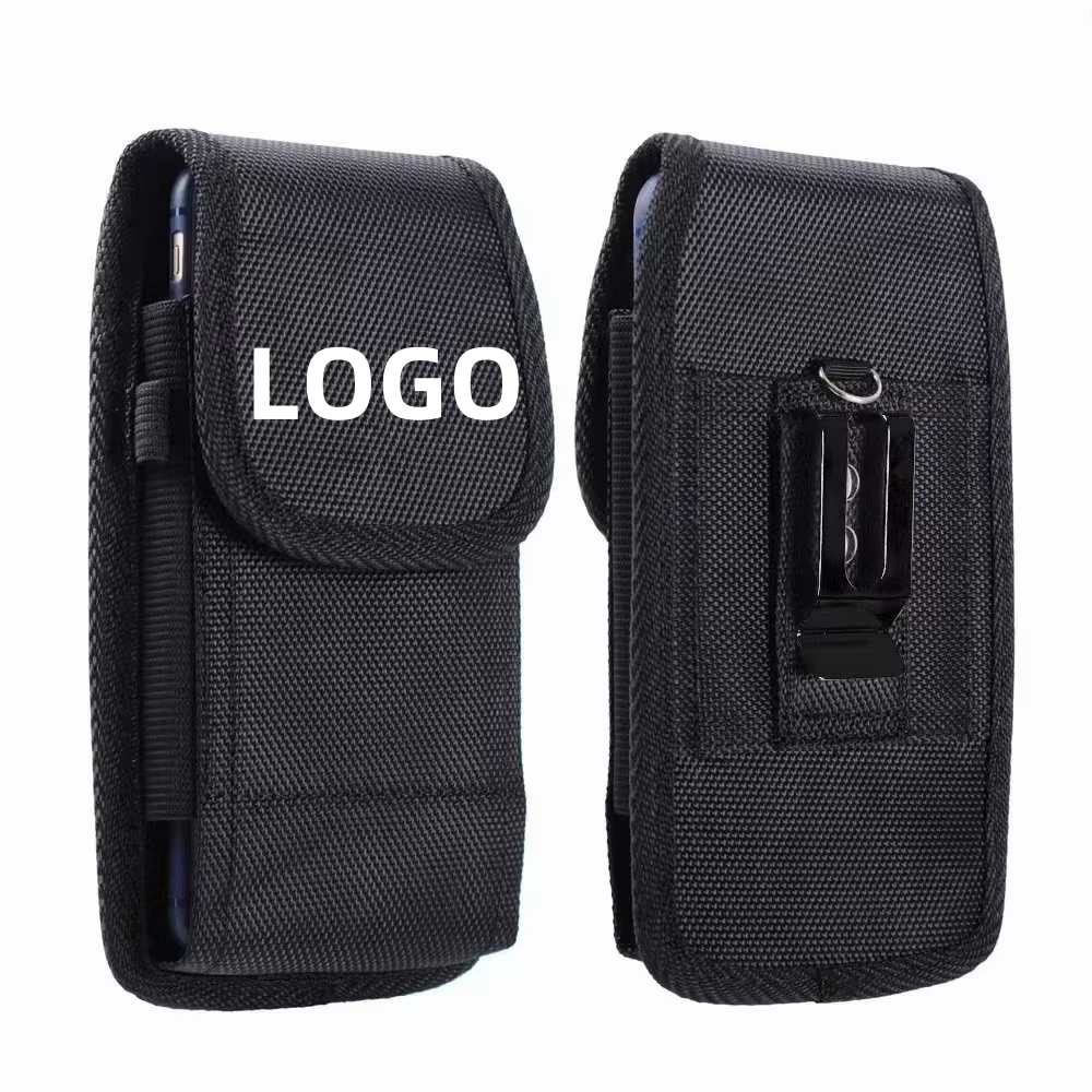 High - Quality Universal Nylon Mobile Phone Bag with Belt Clip for Multiple Brands Vertical and Horizontal Use